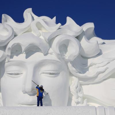 China Harbin ice festival winter