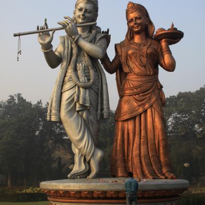 India Hindu statue monument Krishna park 