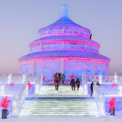 China Harbin Winter snow and ice  tempel of heaven