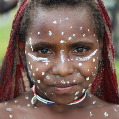 Baliem Valley, West Papua Indonesia girl festival