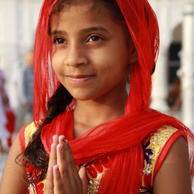 India Amritsar girl portrait sikh  
