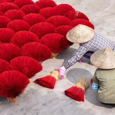 Vietnam, Hanoi, incence village, red, incence