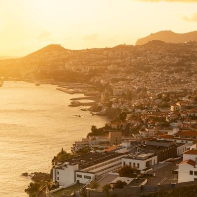 Madeira Funchal sunset lookout point Island