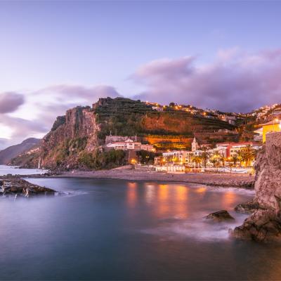 Madeira Ponta do Sol Sunset village coastline long exposure